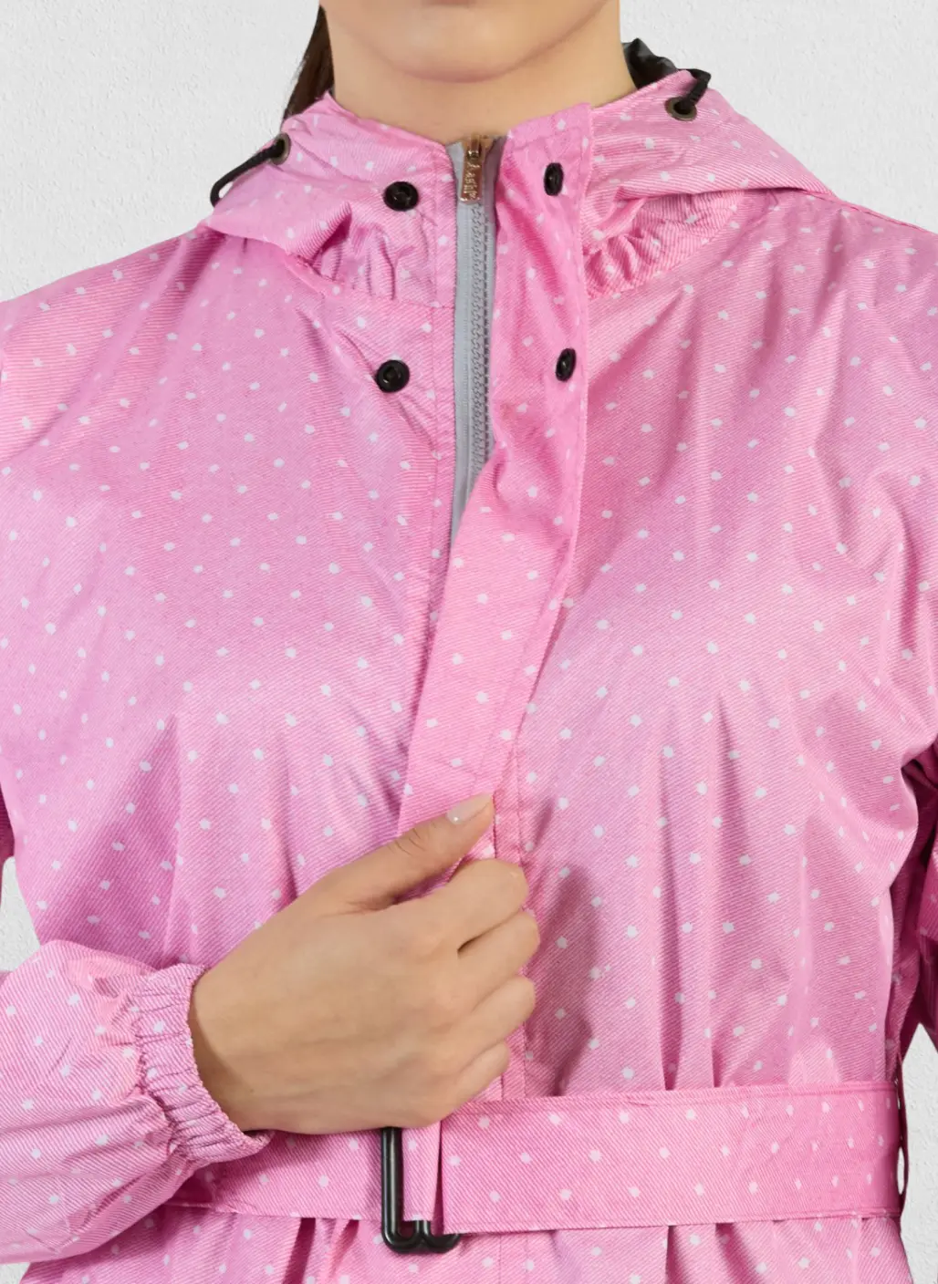 Aashi Lily Women’s Premium Raincoat – Stylish Printed Design with Belt &amp; Hood