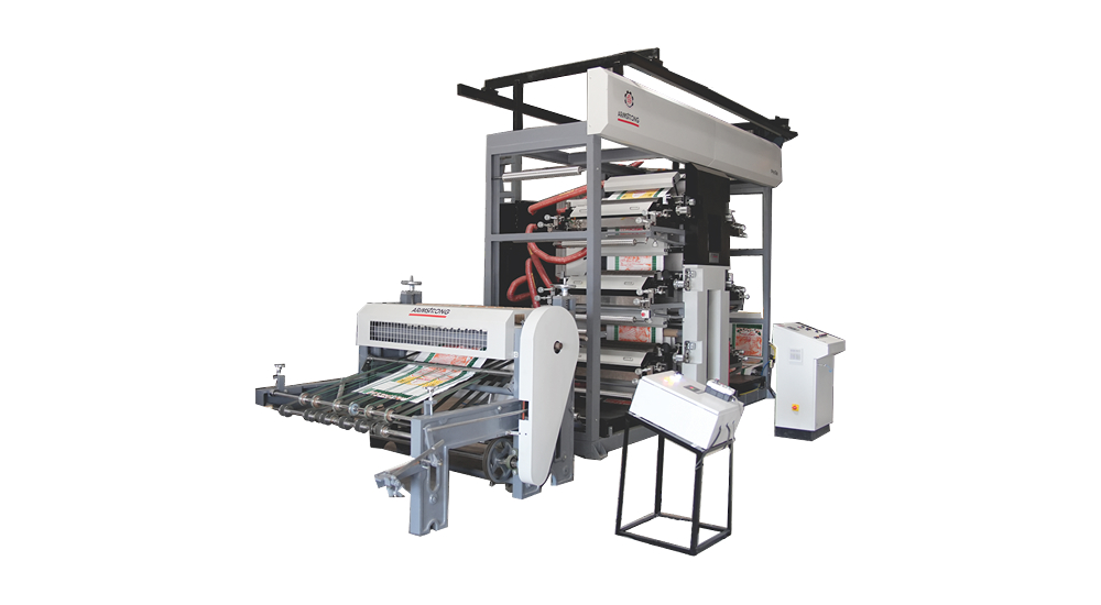 Six color Flexo Printing Machine With Sheet Cutting Machine