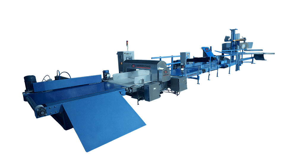 Bag Turning & Tilting Conveyor With Weighing & Metal Detector System